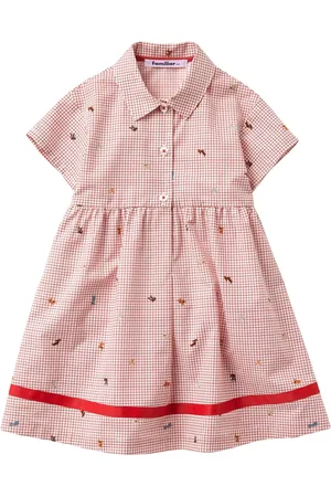 Familiar Short-sleeve cotton dress
