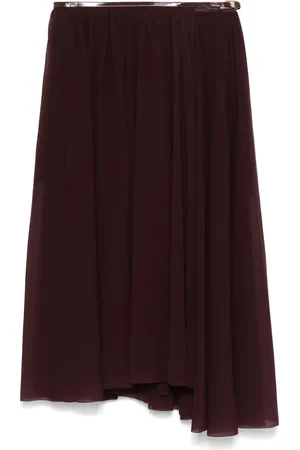 Serafini Pleated midi skirt