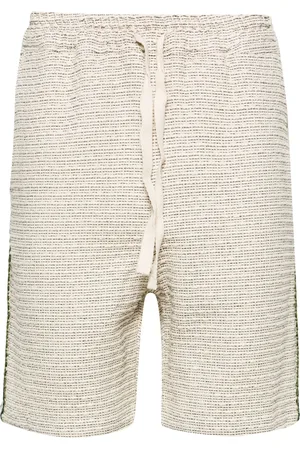 Drôle de Monsieur Braid-trim bouclé shorts