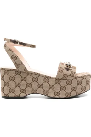 Gucci 75mm Horsebit flatform sandals