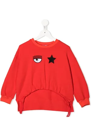 Chiara Ferragni Embroidered-logo drop-shoulder sweatshirt