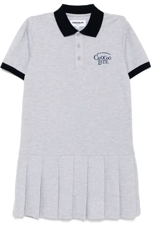 Chocoolate Logo-embroidered dress