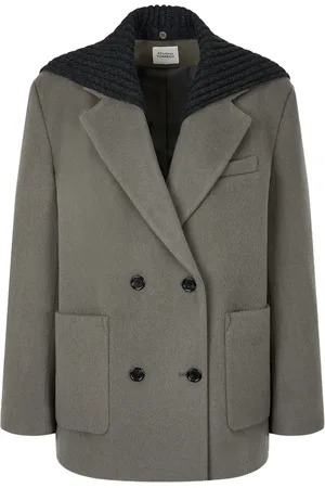 Studio Tomboy Detachable-knitted patch coat