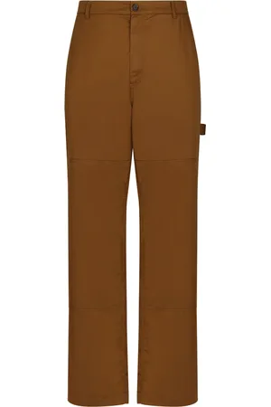 Dolce & Gabbana Logo-patch straight-leg trousers