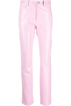 Courrèges High-shine straight-leg trousers