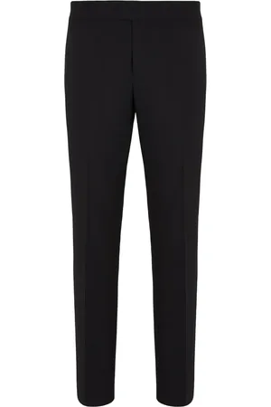 Giorgio Armani Pressed crease slim-legged tailored trousers