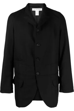 Comme des Garçons Button-fastening wool shirt jacket