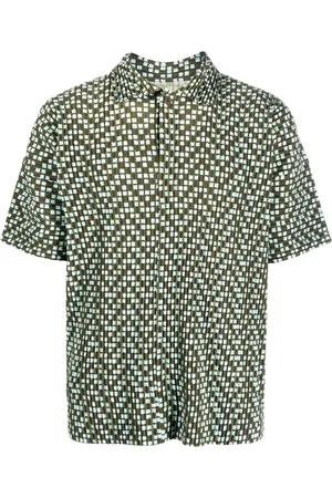 Issey Miyake Graphic-print short-sleeved shirt