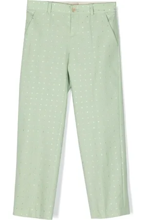 Gucci G dots wool lamé trousers