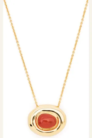 Missoma Doughnut gemstone pendant necklace