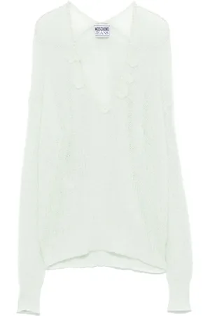 Moschino Faux-pearl detailing sweater