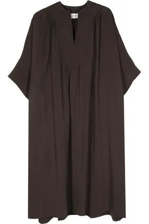 YVES SALOMON Pleat-detail dress