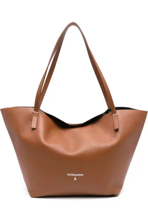 Patrizia Pepe Hammered leather tote bag