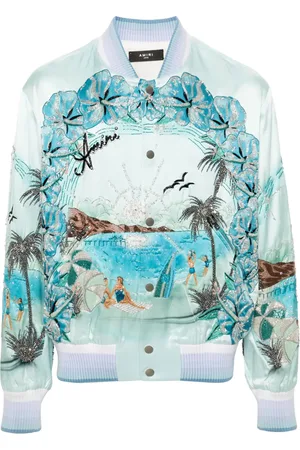AMIRI Paradise beaded bomber jacket