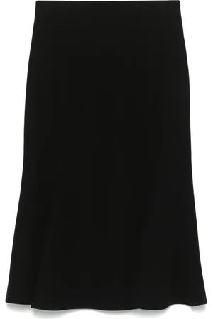 Alexander McQueen 2000S crepe midi skirt