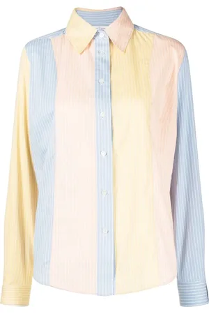 Rokh Colour-block striped shirt
