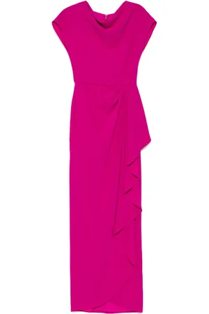 Amsale Draped crepe gown dress