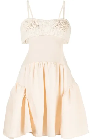 GOEN.J Crochet-panel cut-out dress