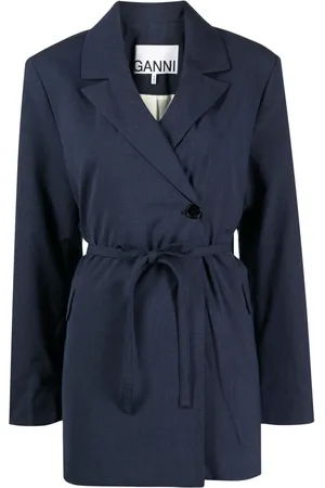 Ganni Tie-waist jacket
