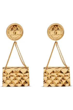 CHANEL 1998 Classic Flap clip-on earrings
