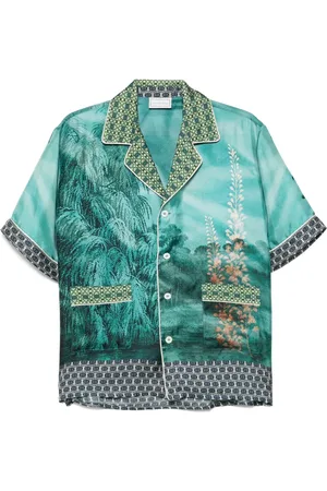 PIERRE-LOUIS MASCIA Aloe silk shirt