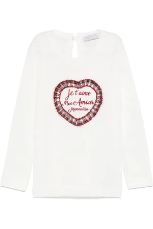 MONNALISA Heart-patch T-shirt