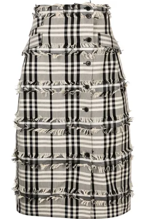 HENRIK VIBSKOV Crackle fringe-detail skirt