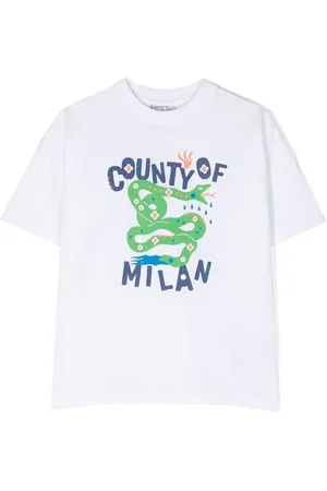 MARCELO BURLON Snake print short-sleeve T-shirt