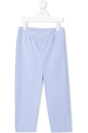 SIOLA Pinstripe-print cotton trousers