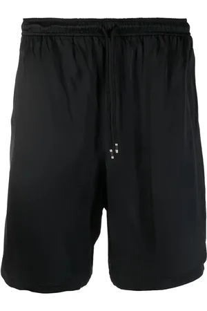 LANEUS Elasticated-waistband cotton shorts