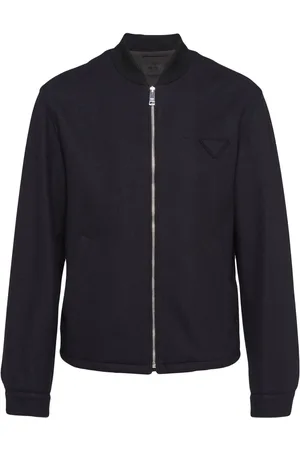 Prada Triangle-logo blouson jacket