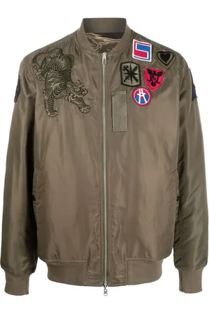 Maharishi Patch-detail reversible bomber jacket