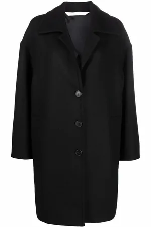 Palm Angels Logo-print oversized coat