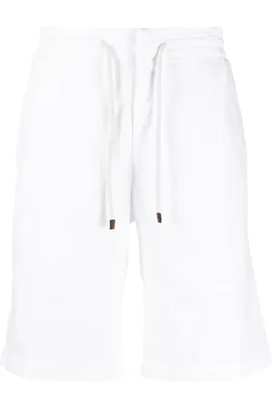 Brunello Cucinelli Elasticated-drawstring waist shorts
