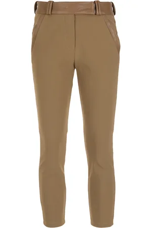Gloria Coelho Faux-leather detail skinny trousers