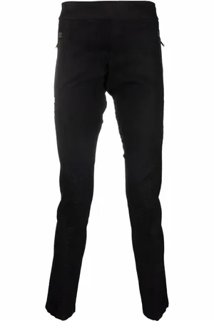 ISAAC SELLAM EXPERIENCE Slim-cut lambskin trousers
