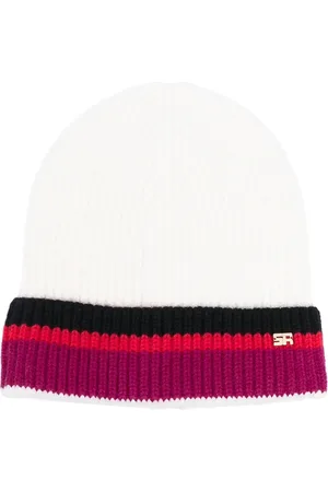 Sonia by Sonia Rykiel Logo-plaque ribbed-knit beanie