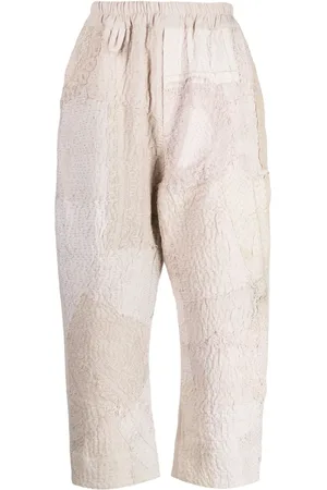 BY WALID Gerald linen cropped pants