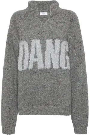ERL Glitter-detail ribbed-knit jumper