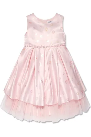 IAME Floral-jacquard layered dress