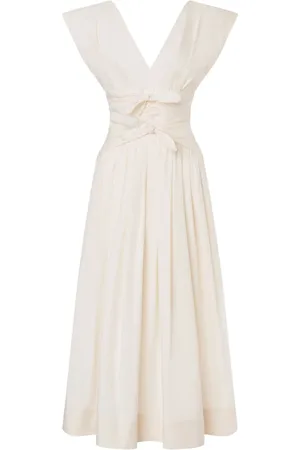 Serafini Bow-detail midi dress