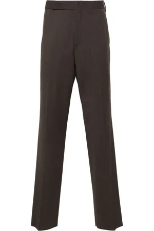 LARDINI Pressed-crease trousers