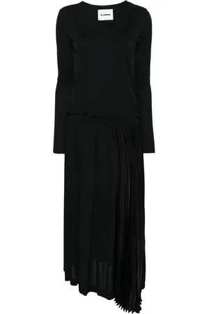 Jil Sander Plissé midi dress