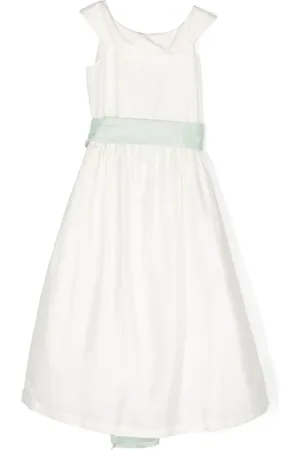 Il gufo Bow-detail cotton dress