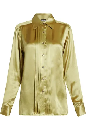 Tom Ford Pintuck-detail silk shirt