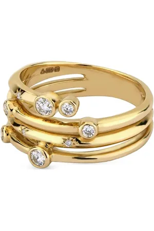 Lark & Berry 14kt yellow Interstellar Nocturnal diamond ring