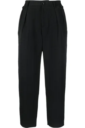 4SDESIGNS Cropped pleated trousers