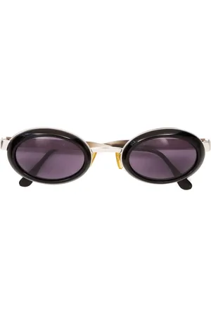 CHANEL 1990s oval-frame sunglasses
