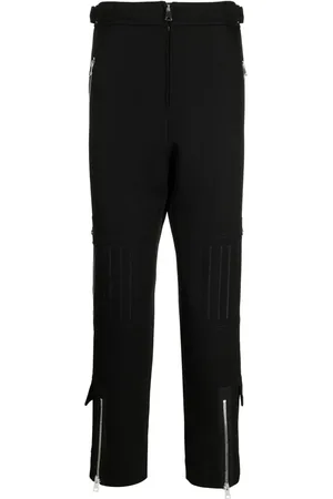 Namacheko Zip-details wool straight trousers