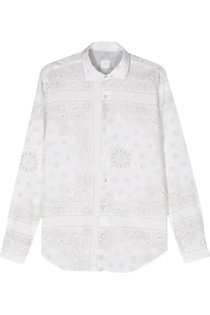ELEVENTY Paisley-print button-up shirt